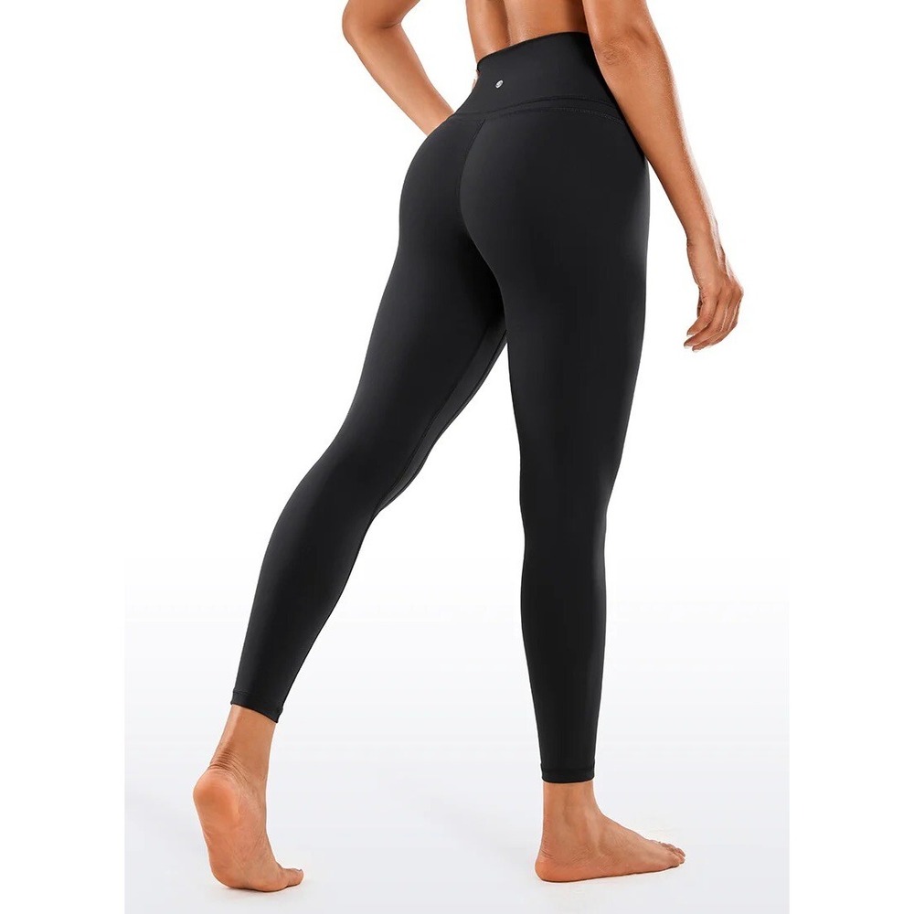 CRZ Yoga Buttery Soft Nakedfeel Double Waistseam Black Yoga Leggings XS - Picture 3 of 9